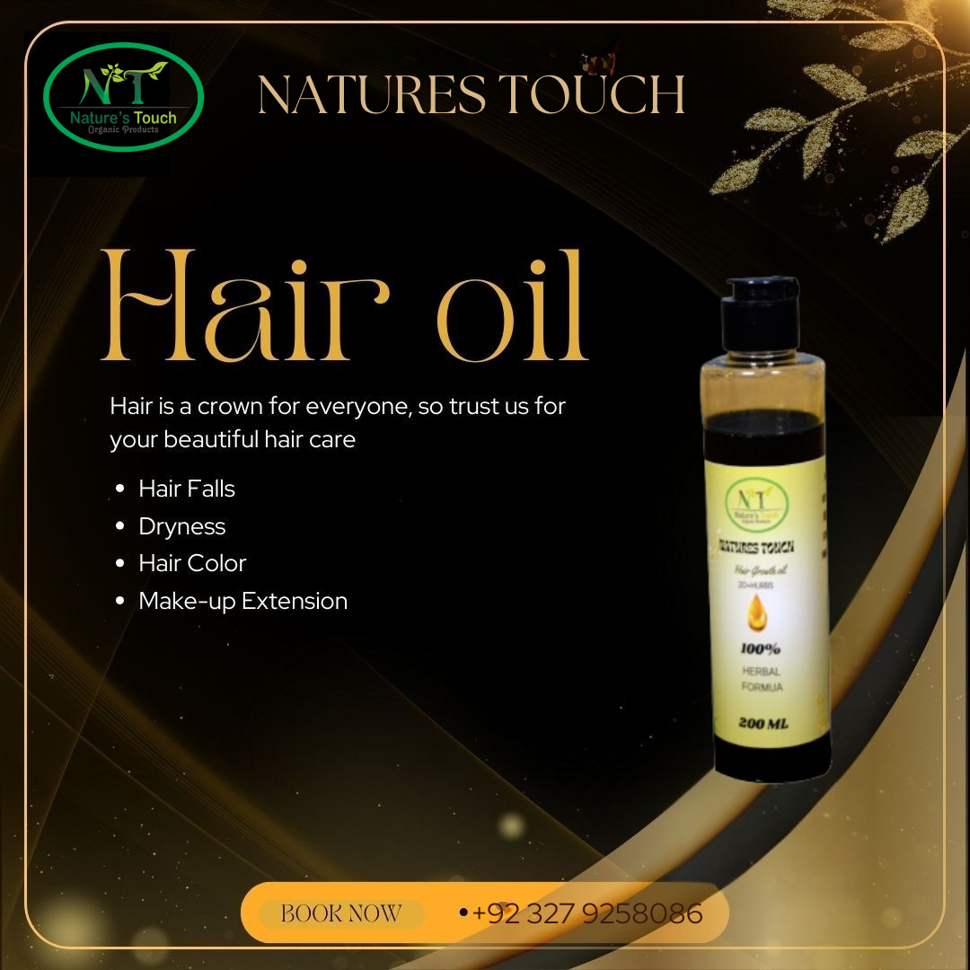 Natures Touch Hair Oil & Organic Shampoo