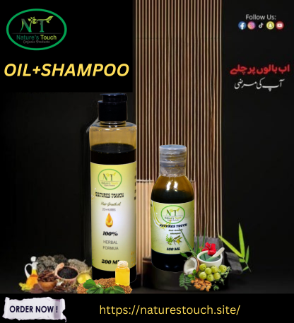 Natures Touch Hair Oil & Organic Shampoo